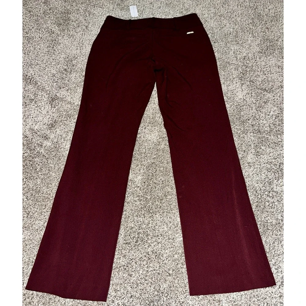 Brand New 7th Avenue Pant Bootcut New York & Company Maroon/Burgundy‎ Pants Sz 4